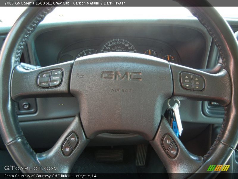 Carbon Metallic / Dark Pewter 2005 GMC Sierra 1500 SLE Crew Cab