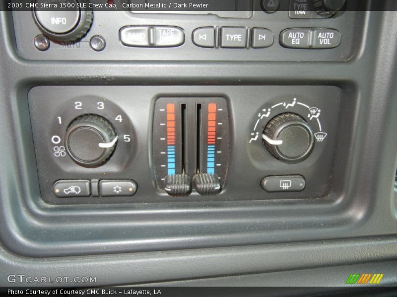 Carbon Metallic / Dark Pewter 2005 GMC Sierra 1500 SLE Crew Cab