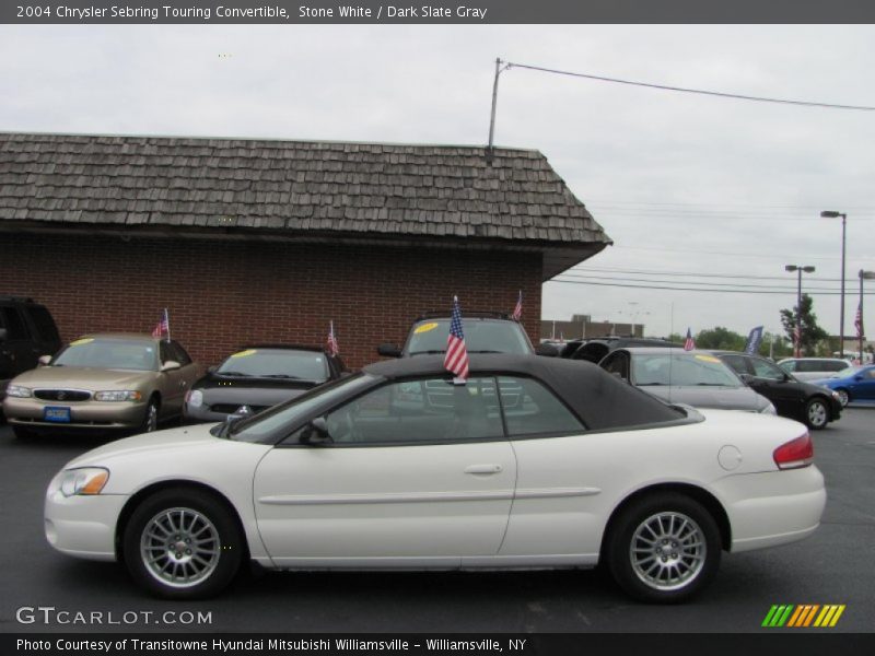Stone White / Dark Slate Gray 2004 Chrysler Sebring Touring Convertible