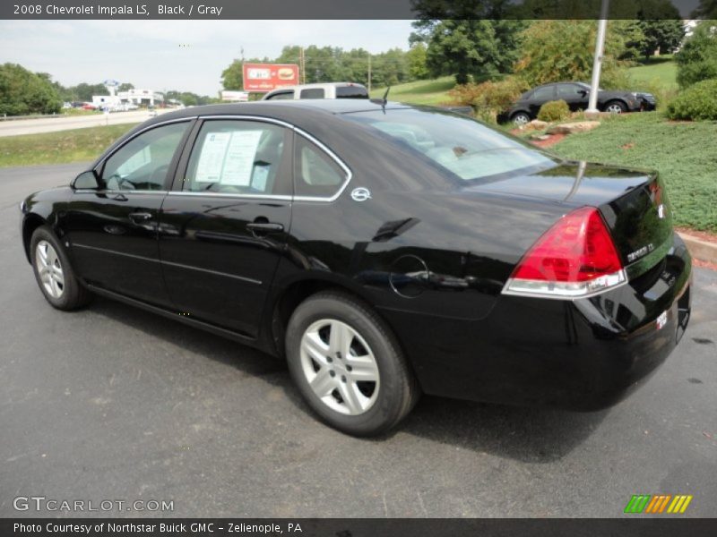 Black / Gray 2008 Chevrolet Impala LS
