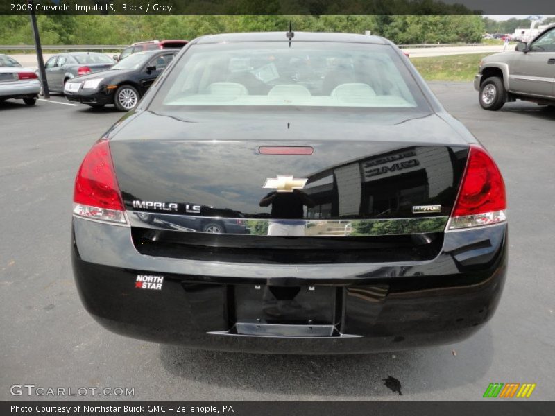 Black / Gray 2008 Chevrolet Impala LS