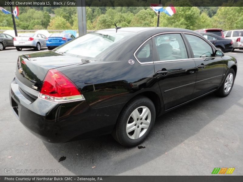 Black / Gray 2008 Chevrolet Impala LS