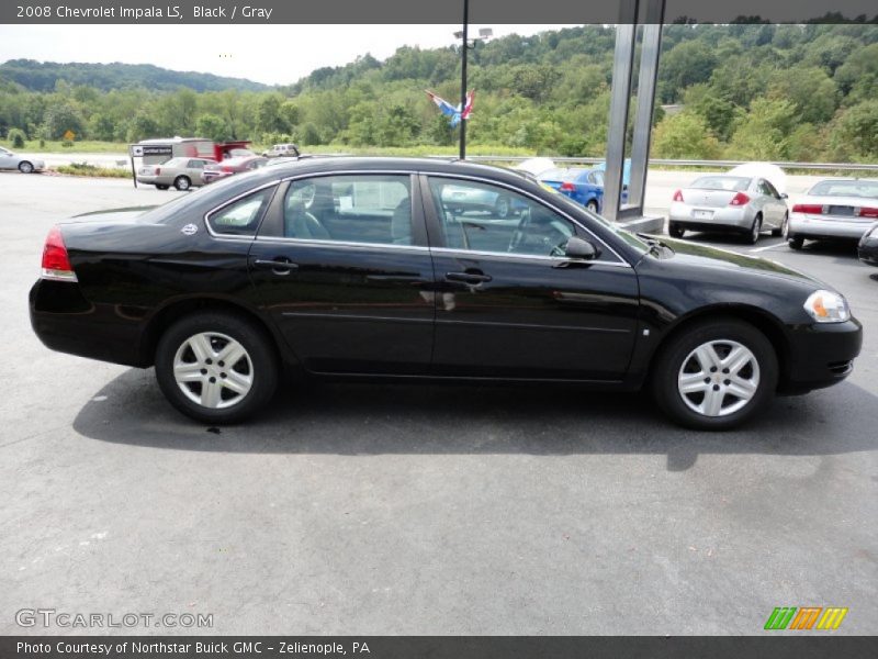 Black / Gray 2008 Chevrolet Impala LS