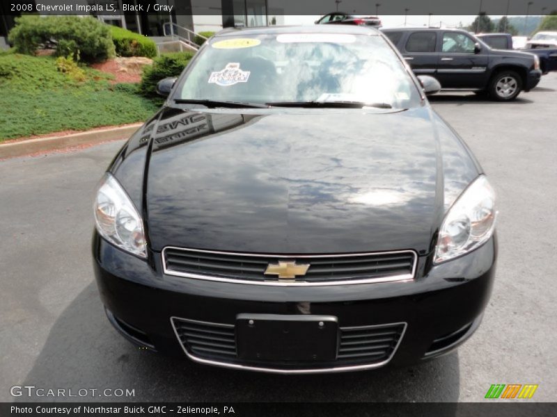 Black / Gray 2008 Chevrolet Impala LS