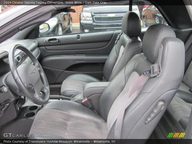 Stone White / Dark Slate Gray 2004 Chrysler Sebring Touring Convertible