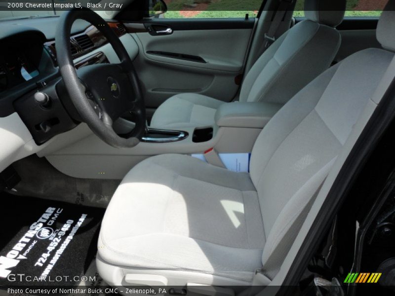 Black / Gray 2008 Chevrolet Impala LS