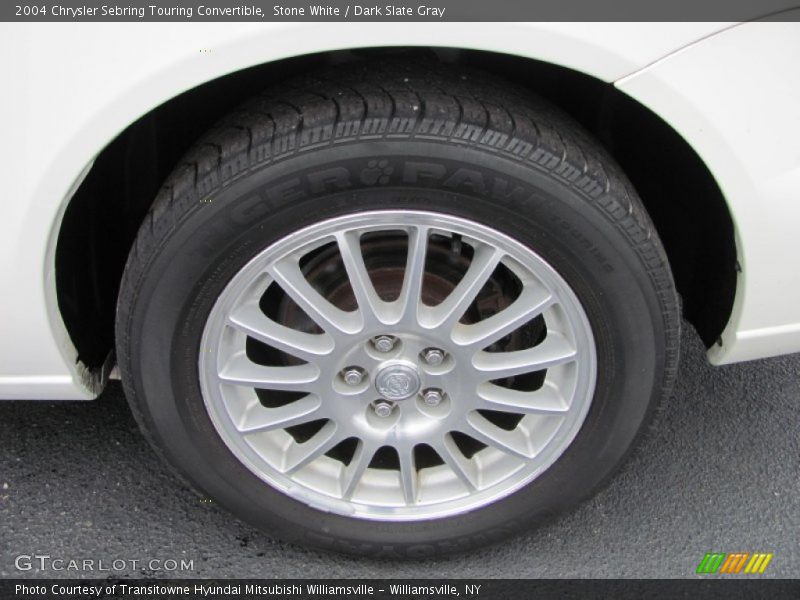 Stone White / Dark Slate Gray 2004 Chrysler Sebring Touring Convertible