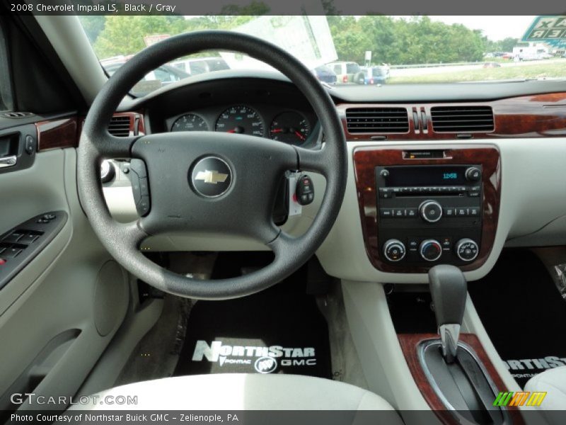Black / Gray 2008 Chevrolet Impala LS