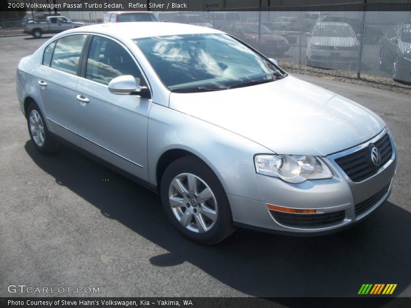 Reflex Silver / Black 2008 Volkswagen Passat Turbo Sedan