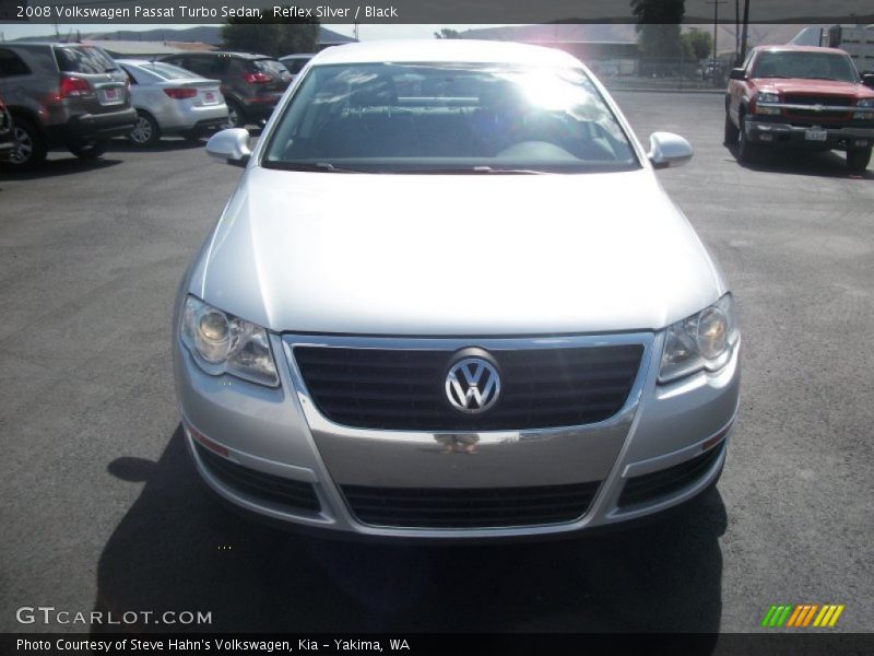 Reflex Silver / Black 2008 Volkswagen Passat Turbo Sedan