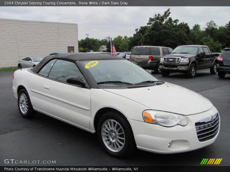 Stone White / Dark Slate Gray 2004 Chrysler Sebring Touring Convertible