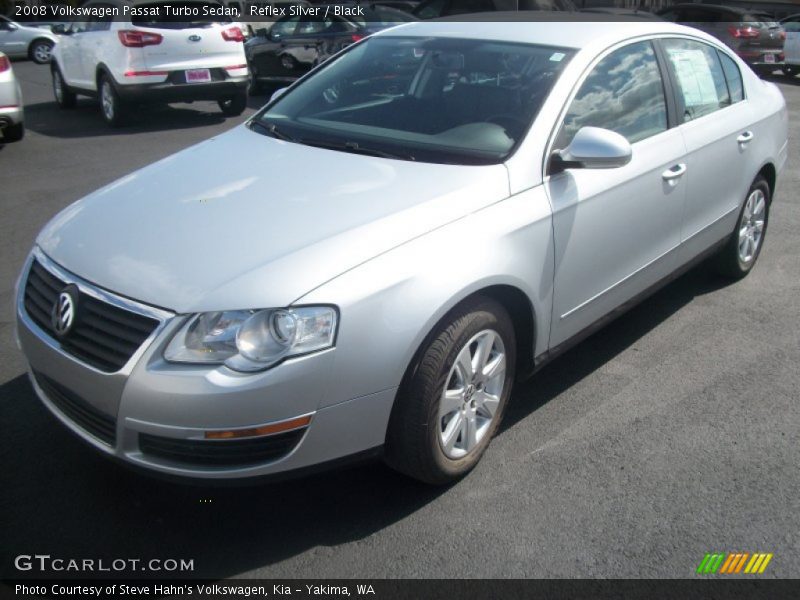 Reflex Silver / Black 2008 Volkswagen Passat Turbo Sedan