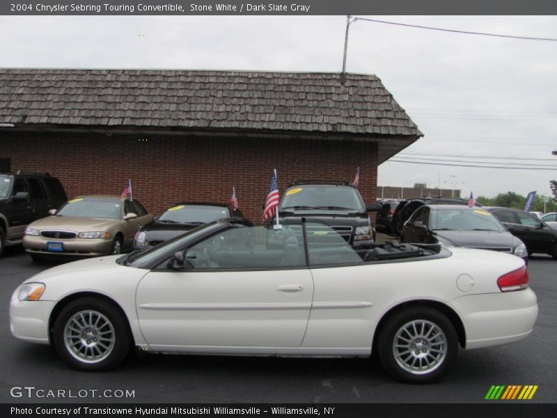 Stone White / Dark Slate Gray 2004 Chrysler Sebring Touring Convertible