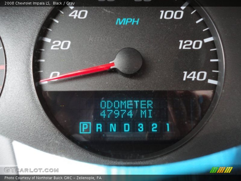 Black / Gray 2008 Chevrolet Impala LS