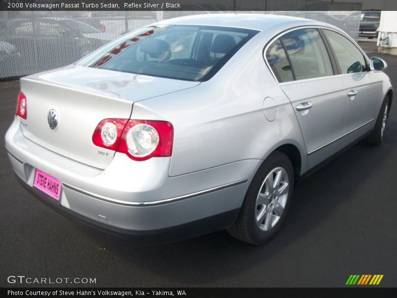 Reflex Silver / Black 2008 Volkswagen Passat Turbo Sedan