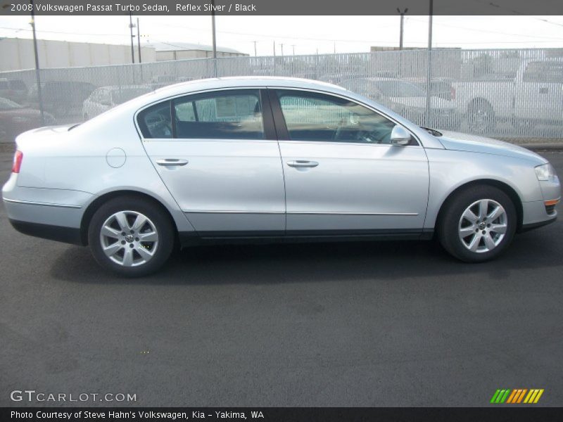 Reflex Silver / Black 2008 Volkswagen Passat Turbo Sedan