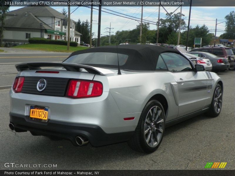 Ingot Silver Metallic / CS Charcoal Black/Carbon 2011 Ford Mustang GT/CS California Special Convertible