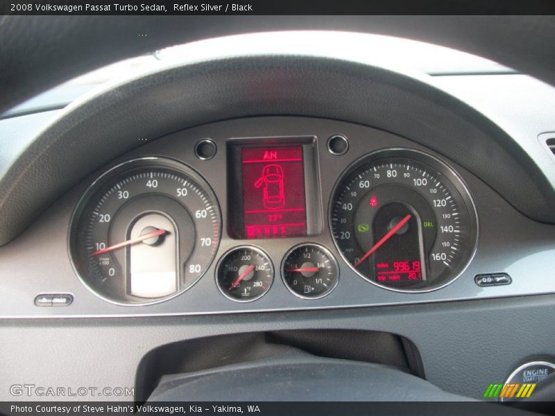 Reflex Silver / Black 2008 Volkswagen Passat Turbo Sedan