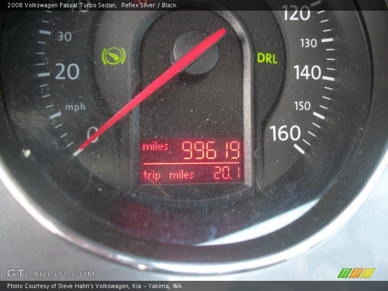 Reflex Silver / Black 2008 Volkswagen Passat Turbo Sedan