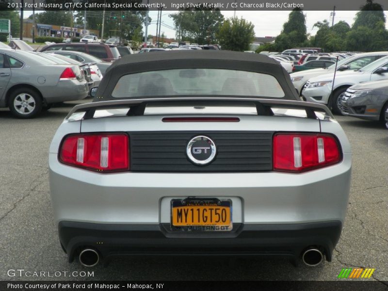 Ingot Silver Metallic / CS Charcoal Black/Carbon 2011 Ford Mustang GT/CS California Special Convertible