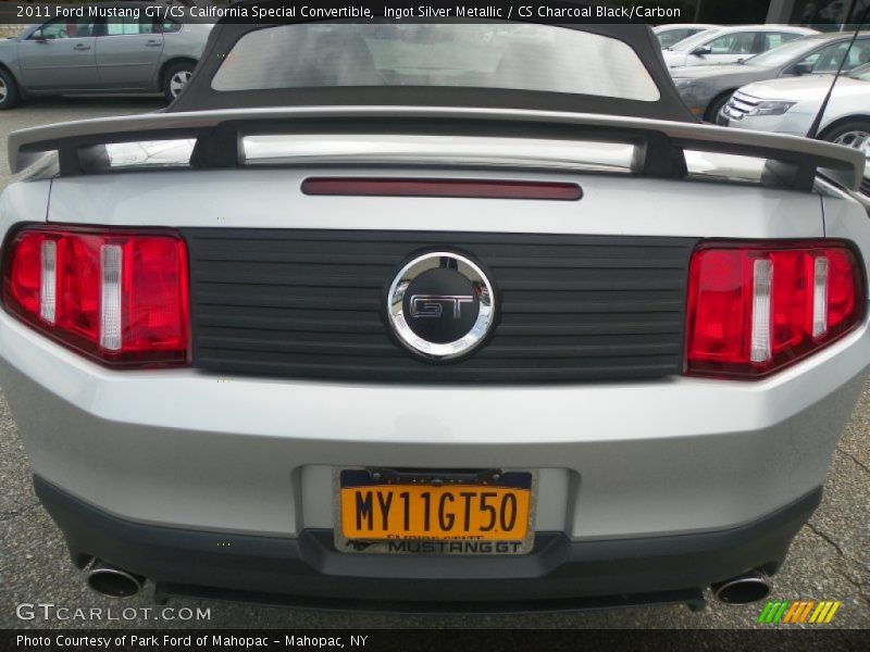 Ingot Silver Metallic / CS Charcoal Black/Carbon 2011 Ford Mustang GT/CS California Special Convertible