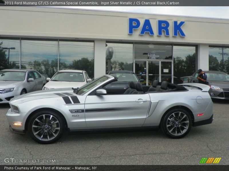 Ingot Silver Metallic / CS Charcoal Black/Carbon 2011 Ford Mustang GT/CS California Special Convertible