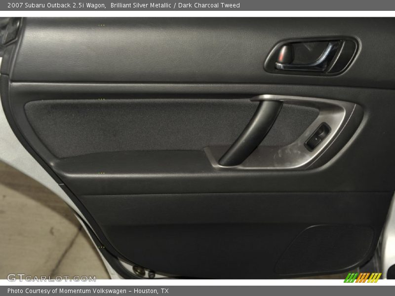 Brilliant Silver Metallic / Dark Charcoal Tweed 2007 Subaru Outback 2.5i Wagon