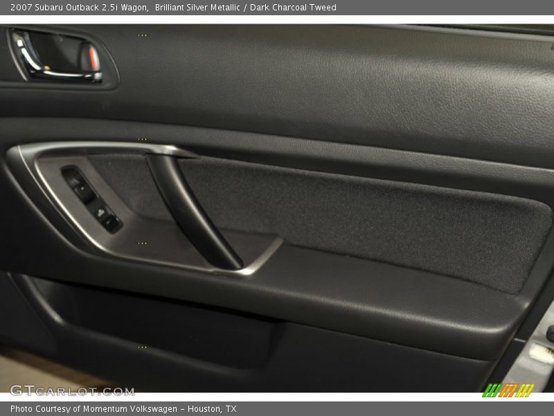 Brilliant Silver Metallic / Dark Charcoal Tweed 2007 Subaru Outback 2.5i Wagon