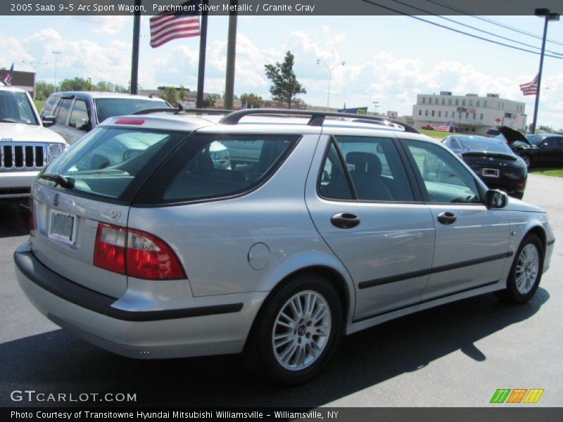 Parchment Silver Metallic / Granite Gray 2005 Saab 9-5 Arc Sport Wagon
