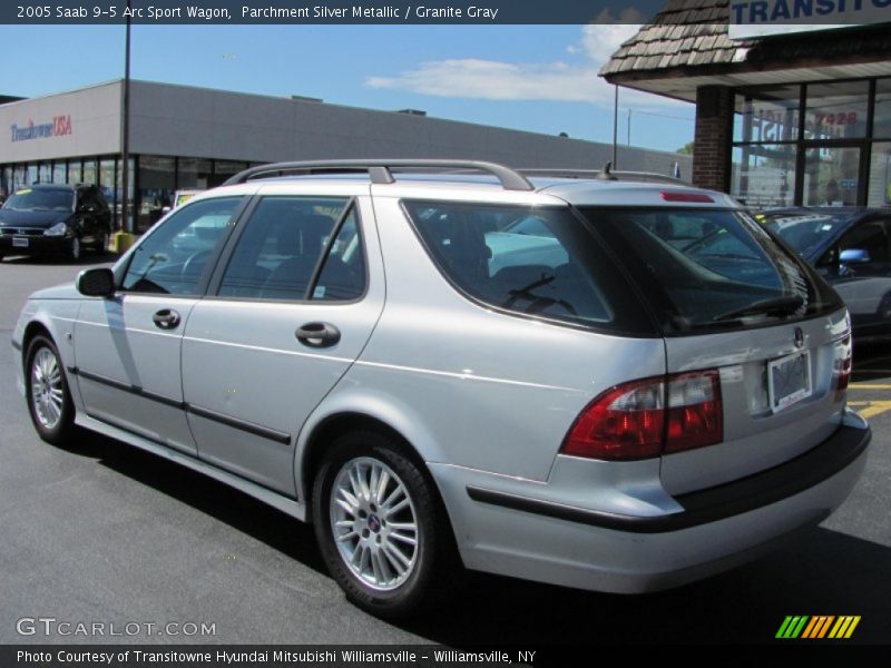 Parchment Silver Metallic / Granite Gray 2005 Saab 9-5 Arc Sport Wagon