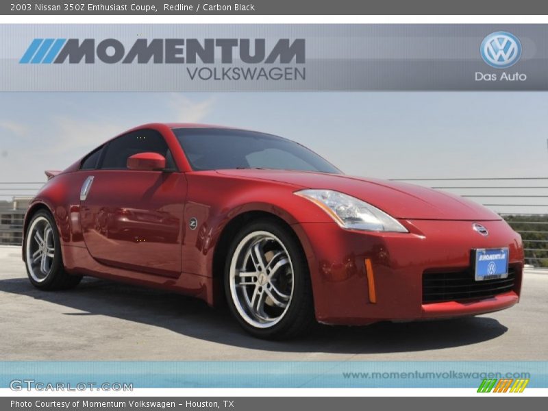 Redline / Carbon Black 2003 Nissan 350Z Enthusiast Coupe