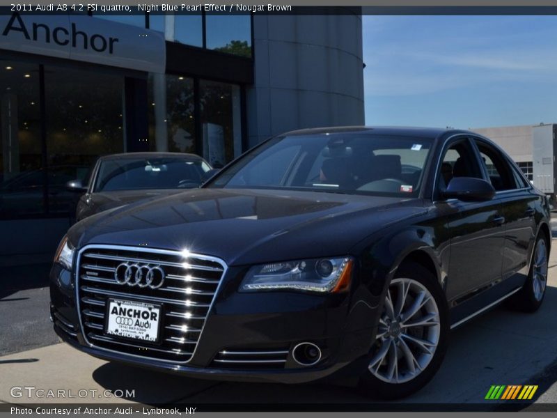 Night Blue Pearl Effect / Nougat Brown 2011 Audi A8 4.2 FSI quattro