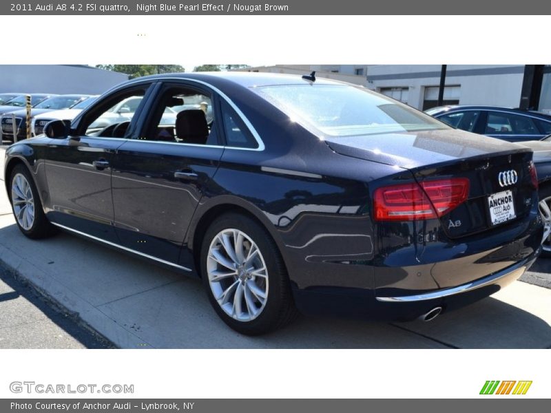 Night Blue Pearl Effect / Nougat Brown 2011 Audi A8 4.2 FSI quattro