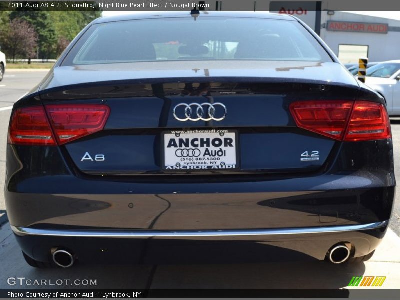 Night Blue Pearl Effect / Nougat Brown 2011 Audi A8 4.2 FSI quattro