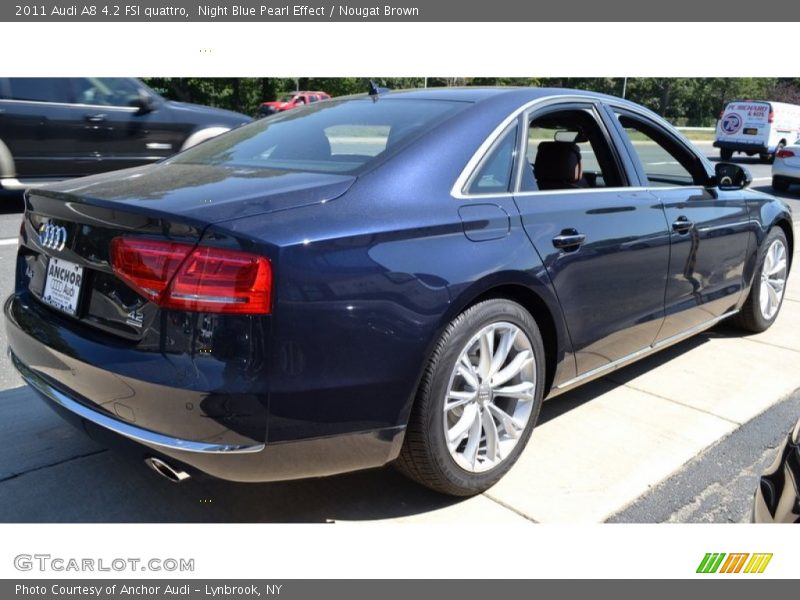 Night Blue Pearl Effect / Nougat Brown 2011 Audi A8 4.2 FSI quattro