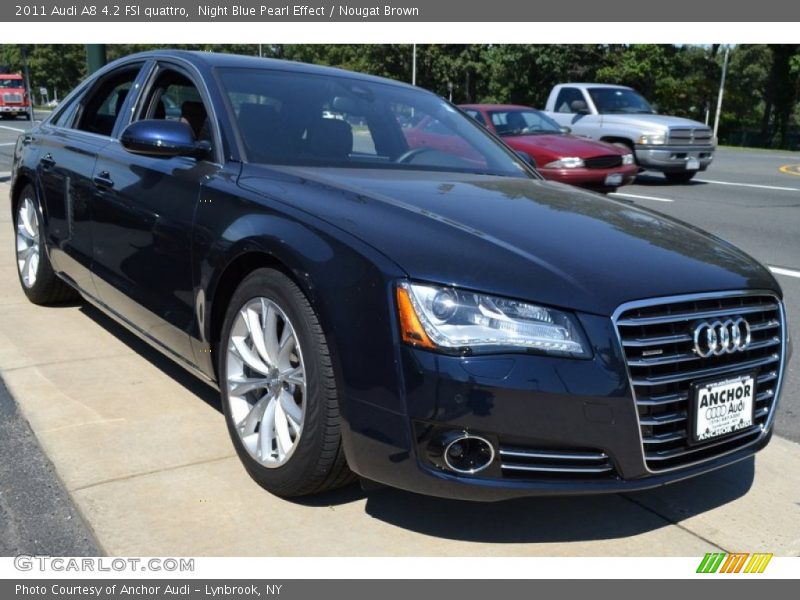 Night Blue Pearl Effect / Nougat Brown 2011 Audi A8 4.2 FSI quattro