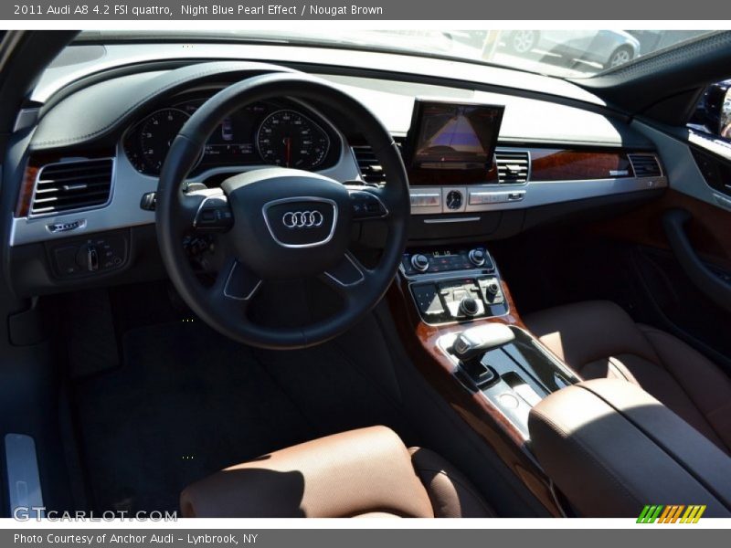 Night Blue Pearl Effect / Nougat Brown 2011 Audi A8 4.2 FSI quattro
