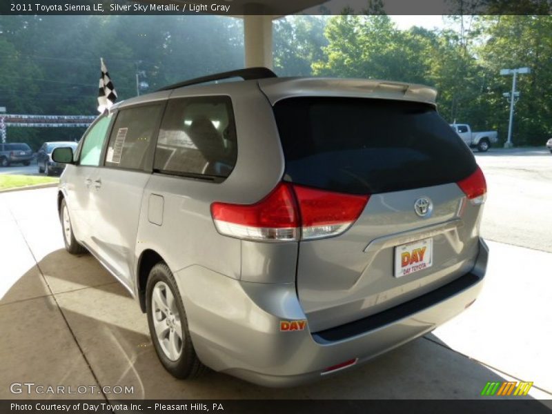 Silver Sky Metallic / Light Gray 2011 Toyota Sienna LE