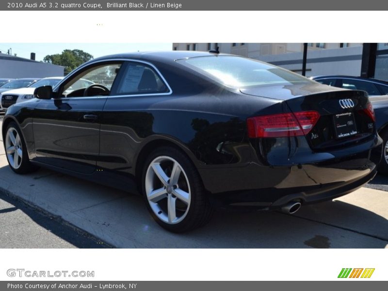 Brilliant Black / Linen Beige 2010 Audi A5 3.2 quattro Coupe