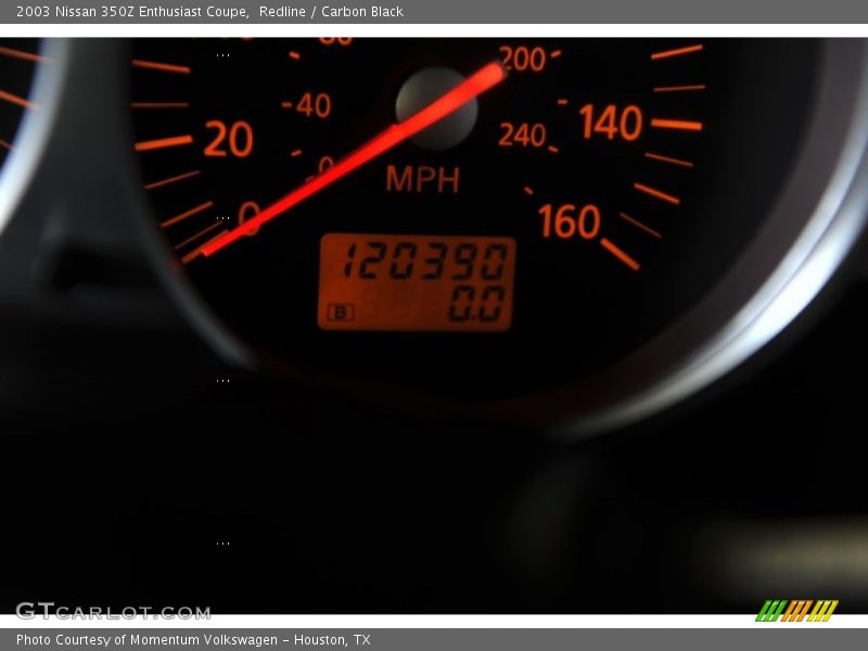 Redline / Carbon Black 2003 Nissan 350Z Enthusiast Coupe