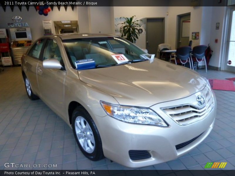 Sandy Beach Metallic / Bisque 2011 Toyota Camry LE