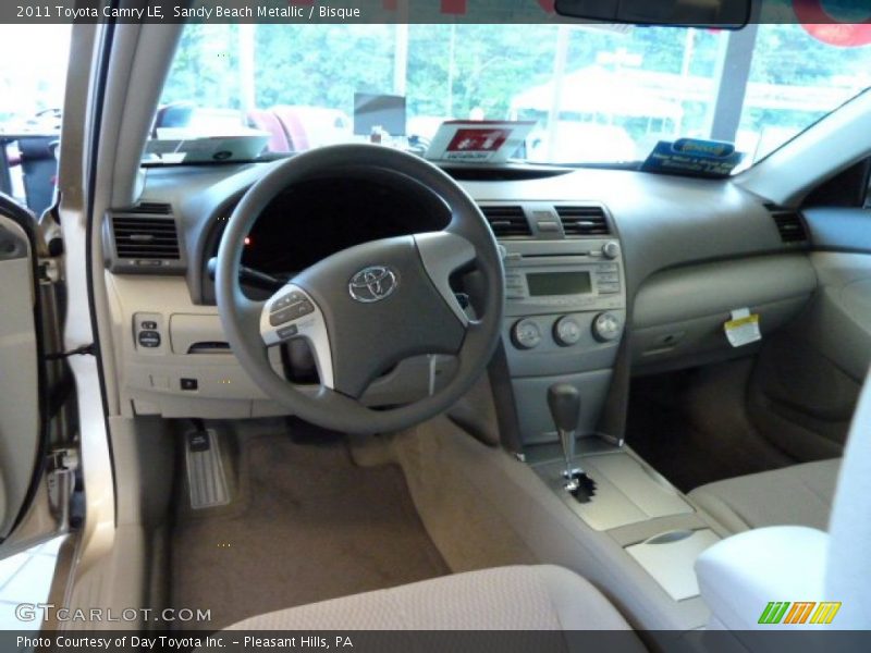 Sandy Beach Metallic / Bisque 2011 Toyota Camry LE