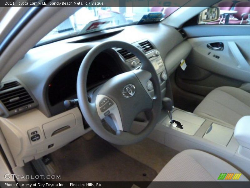 Sandy Beach Metallic / Bisque 2011 Toyota Camry LE