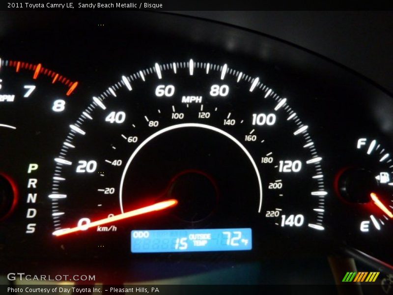 Sandy Beach Metallic / Bisque 2011 Toyota Camry LE