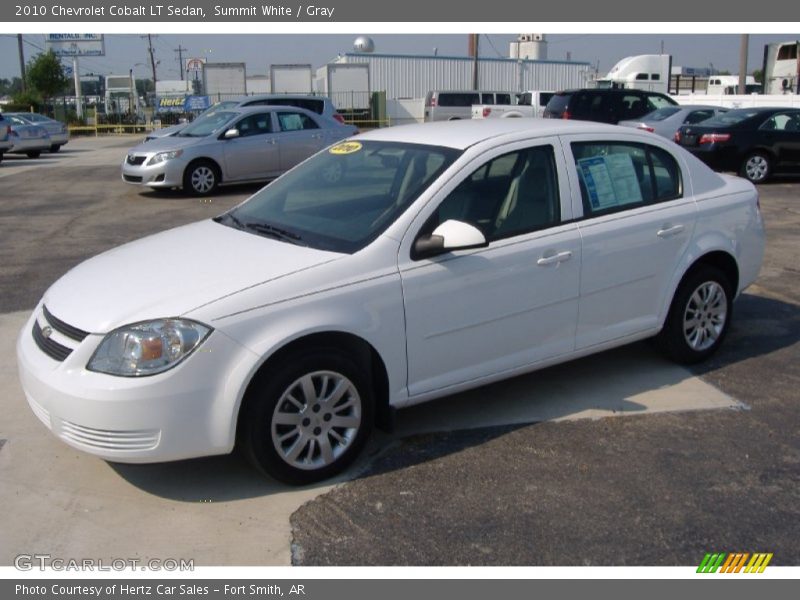 Summit White / Gray 2010 Chevrolet Cobalt LT Sedan