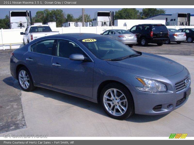 Ocean Gray / Charcoal 2011 Nissan Maxima 3.5 S