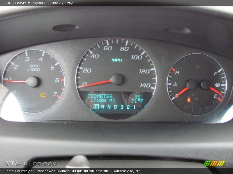 Black / Gray 2008 Chevrolet Impala LT