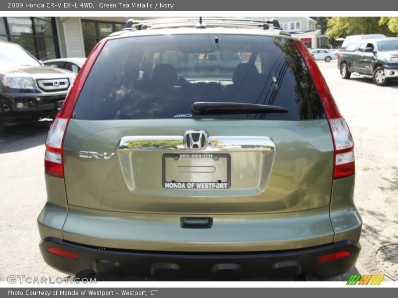 Green Tea Metallic / Ivory 2009 Honda CR-V EX-L 4WD