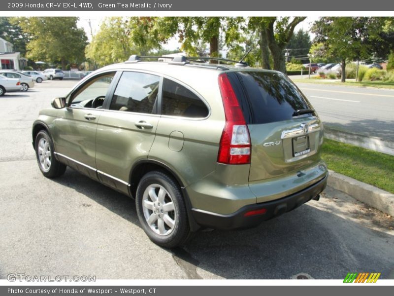 Green Tea Metallic / Ivory 2009 Honda CR-V EX-L 4WD