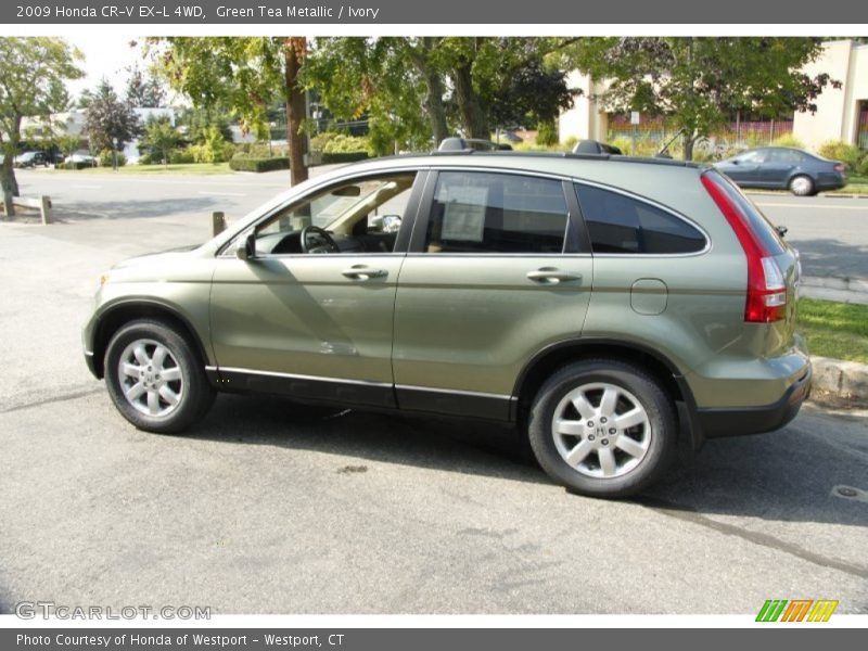 Green Tea Metallic / Ivory 2009 Honda CR-V EX-L 4WD